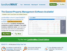 Tablet Screenshot of landlordmax.com